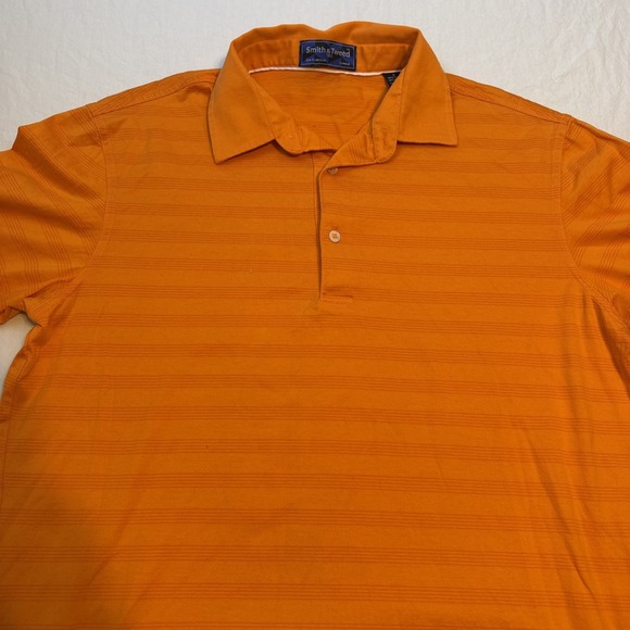 Smith & Tweed Other - Smith & Tweed Men's MEDIUM  Polo Shirt   ORANGE 100% Pima cotton EUC